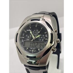 Sonic Chronograph Mens Watch Works New Battery